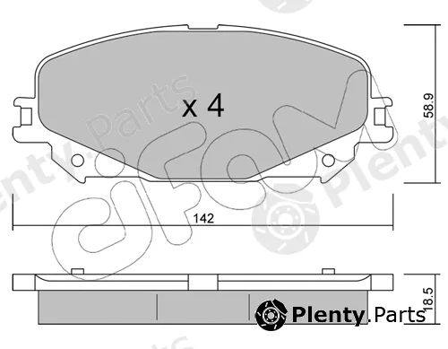 Cifam 822-1176-0 — Brake Pad Set, disc brake