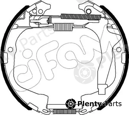 Cifam 151-495 — Brake Shoe Set Kit premounted