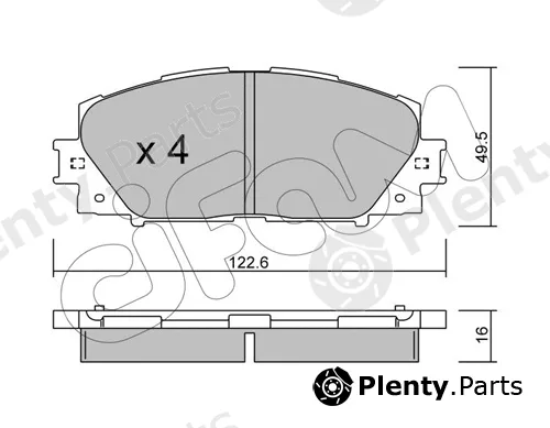 Cifam 822-745-1 — Brake Pad Set, disc brake