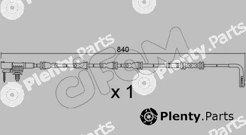 Cifam SU.383 — Warning Contact, brake pad wear