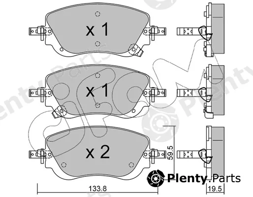 Cifam 822-1325-0 — Brake Pad Set, disc brake