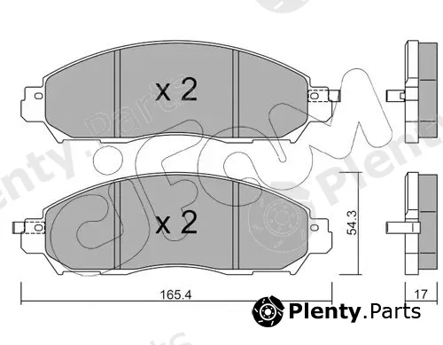 Cifam 822-1081-0 — Brake Pad Set, disc brake