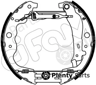 Cifam 151-357 — Brake Shoe Set Kit premounted