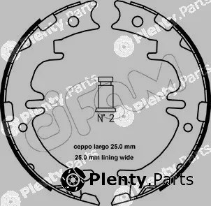 Cifam 153-439 — Brake Shoe Set, parking brake