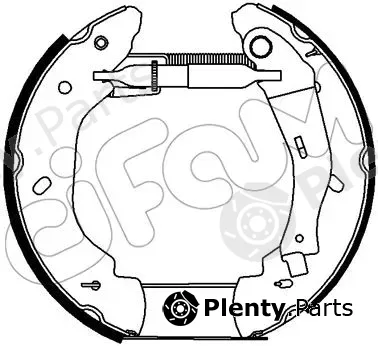 Cifam 151-272 — Brake Shoe Set Kit premounted