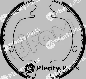 Cifam 153-031 — Brake Shoe Set, parking brake
