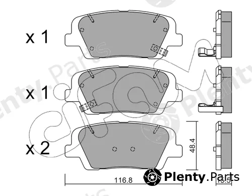 Cifam 822-901-0 — Brake Pad Set, disc brake