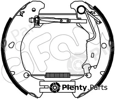 Cifam 151-454 — Brake Shoe Set Kit premounted