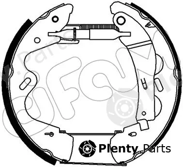 Cifam 151-325 — Brake Shoe Set Kit premounted