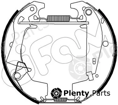 Cifam 151-453 — Brake Shoe Set Kit premounted