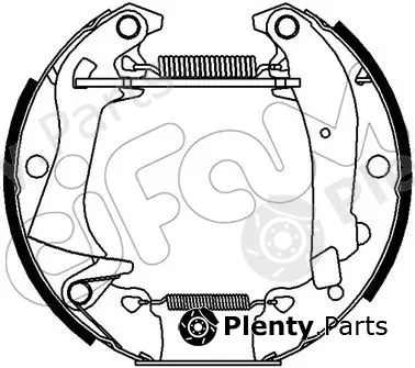 Cifam 151-380 — Brake Shoe Set Kit premounted