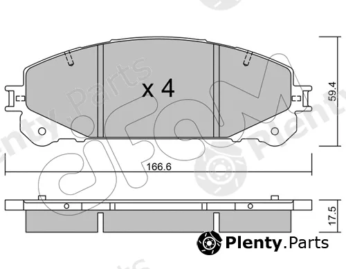 Cifam 822-938-0 — Brake Pad Set, disc brake