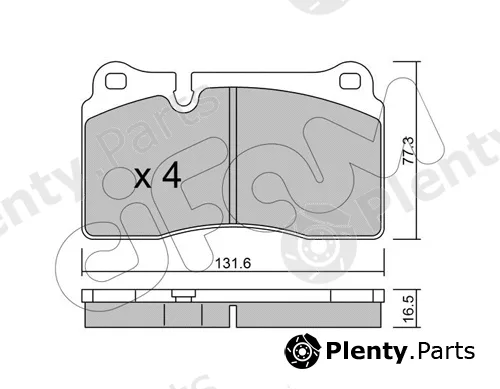 Cifam 822-659-0 — Brake Pad Set, disc brake