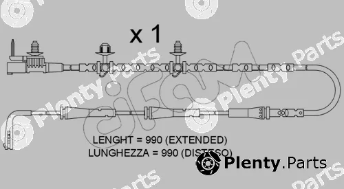 Cifam SU.406 — Warning Contact, brake pad wear