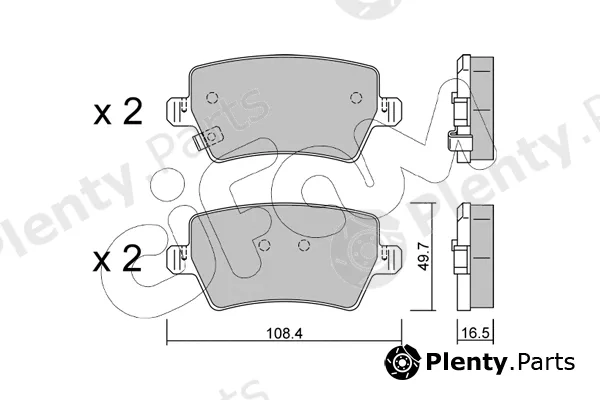 Cifam 822-1287-0 — Brake Pad Set, disc brake
