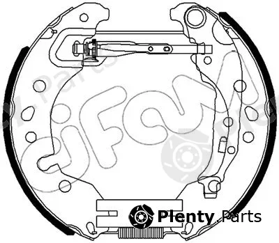 Cifam 151-515 — Brake Shoe Set Kit premounted