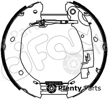 Cifam 151-321 — Brake Shoe Set Kit premounted