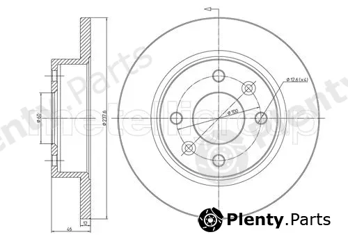 Cifam 800-066 — Brake Disc