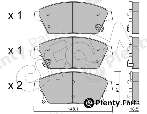 Cifam 822-839-0 — Brake Pad Set, disc brake