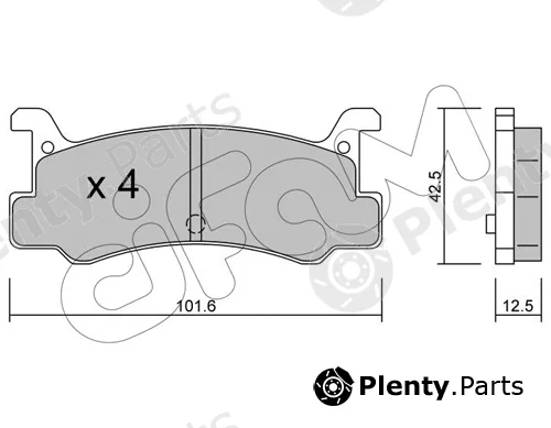 Cifam 822-389-0 — Brake Pad Set, disc brake