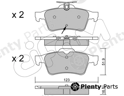 Cifam 822-337-2 — Brake Pad Set, disc brake