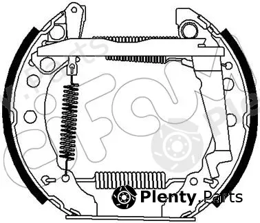 Cifam 151-278 — Brake Shoe Set Kit premounted