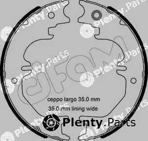 Cifam 153-524 — Brake Shoe Set, parking brake