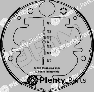 Cifam 153-444K — Brake Shoe Set, parking brake