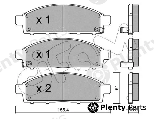 Cifam 822-791-0 — Brake Pad Set, disc brake