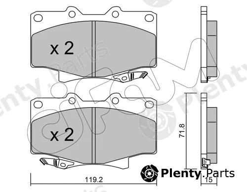 Cifam 822-153-0 — Brake Pad Set, disc brake