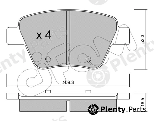 Cifam 822-889-0 — Brake Pad Set, disc brake