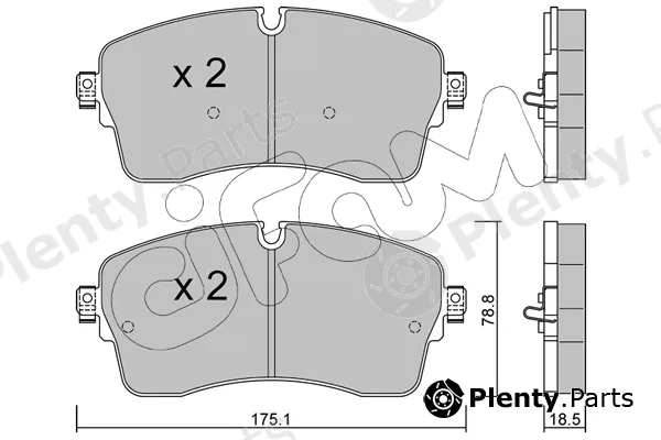 Cifam 822-1250-1 — Brake Pad Set, disc brake