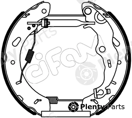 Cifam 151-535 — Brake Shoe Set Kit premounted