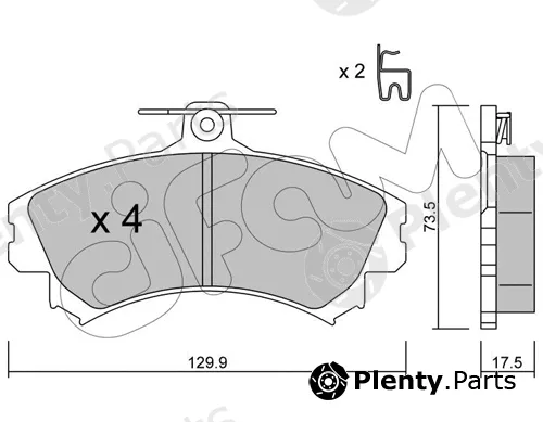 Cifam 822-216-1 — Brake Pad Set, disc brake