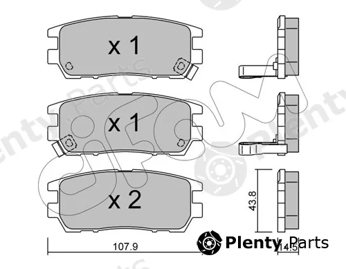 Cifam 822-151-0 — Brake Pad Set, disc brake