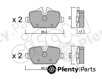 Cifam 822-641-0 — Brake Pad Set, disc brake