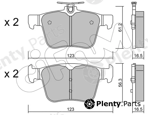 Cifam 822-981-0 — Brake Pad Set, disc brake