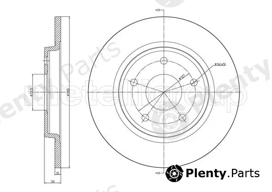 Cifam 800-1382C — Brake Disc