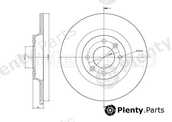 Cifam 800-1393C — Brake Disc
