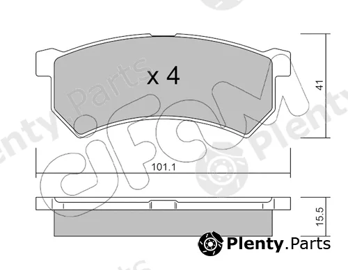 Cifam 822-1224-0 — Brake Pad Set, disc brake