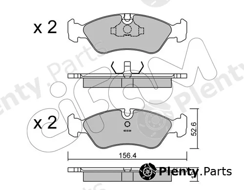 Cifam 822-117-0 — Brake Pad Set, disc brake