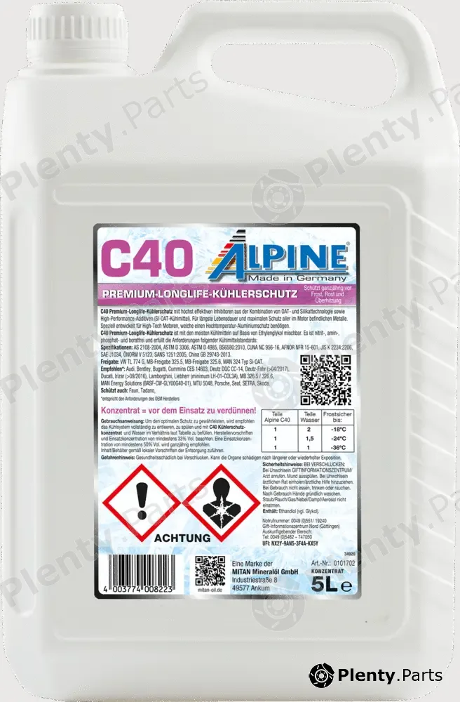 Mitan 0101702 — Antifreeze C40