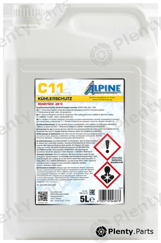 Mitan RM0101142 — Antifreeze C11 Ready Mix -36 C