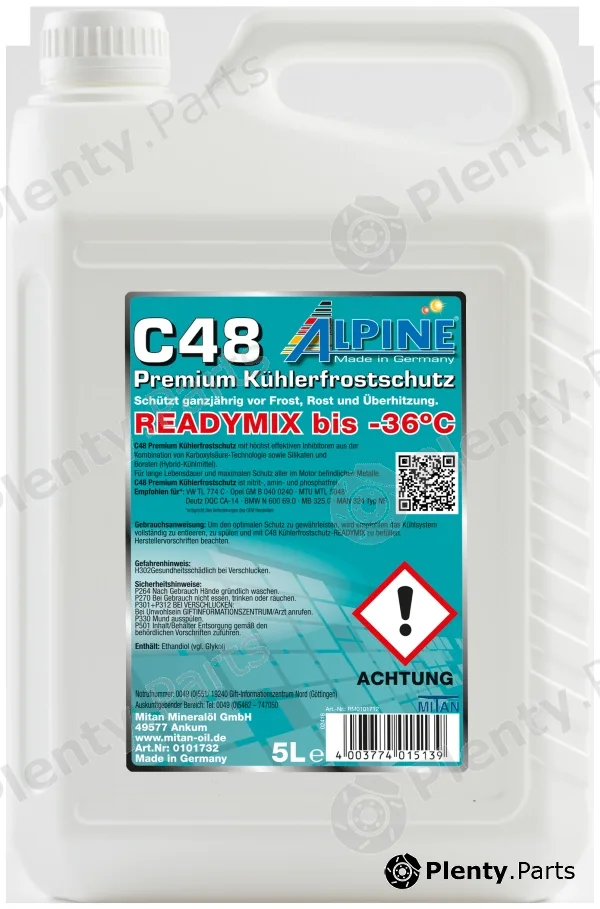 Mitan RM0101712 — Antifreeze C48 Ready Mix -36C
