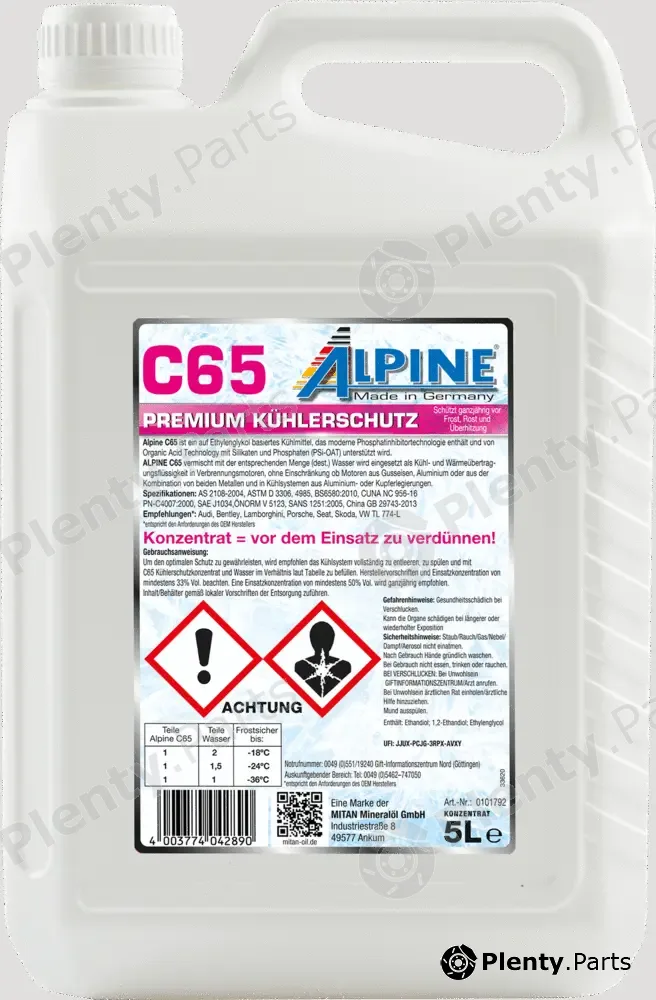 Mitan 0101792 — Antifreeze C65