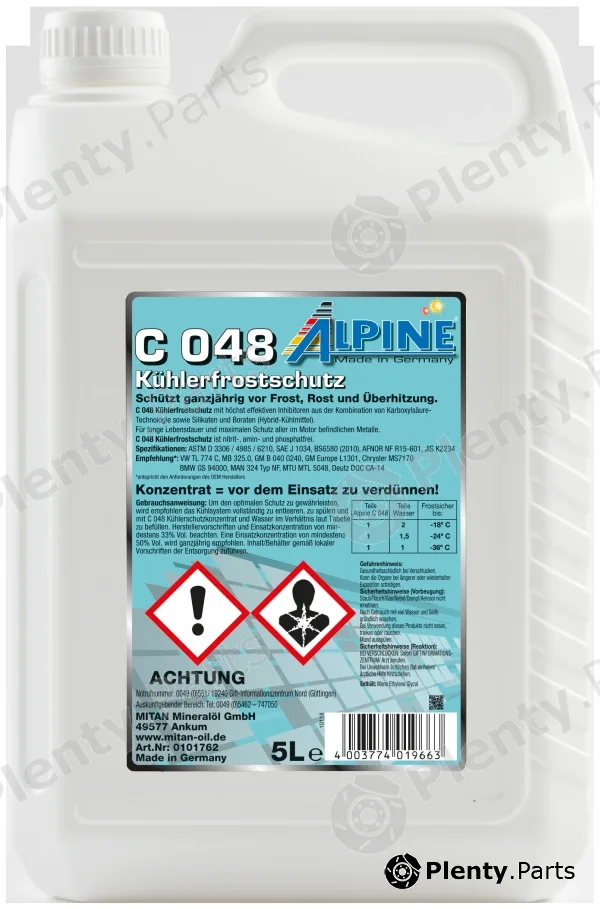 Mitan 0101762 — Antifreeze C 048