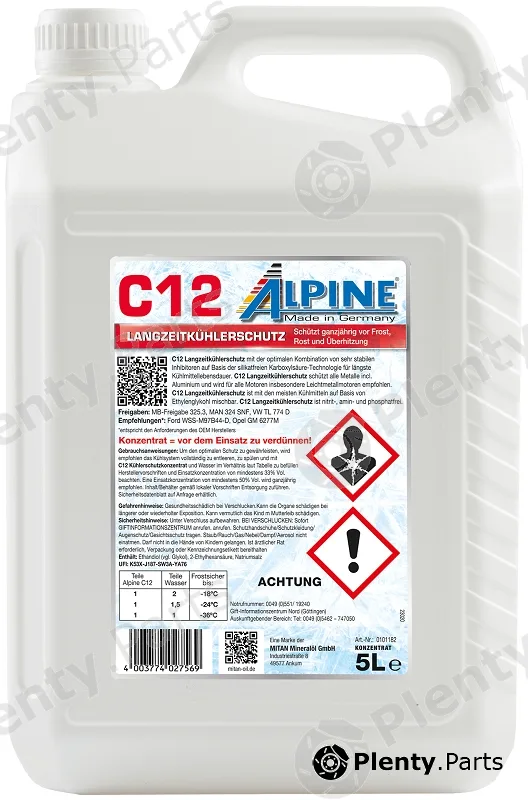 Mitan RM0101182 — Antifreeze C12 Ready Mix -36C