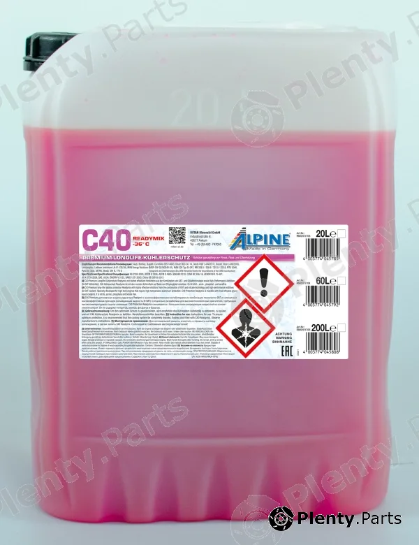 Mitan RM0101703 — Antifreeze C40 Ready Mix -36C