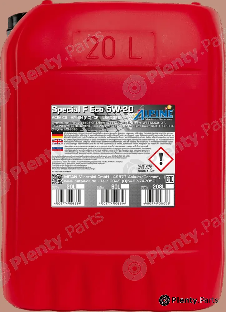 Mitan 0101413 — Engine Oil Special F Eco 5W-20