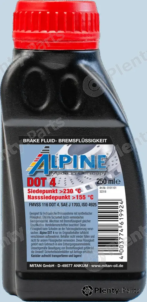 Mitan 0101101 — Brake Fluid Brake Fluid DOT 4
